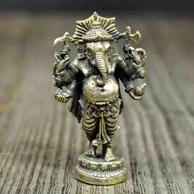 インドの神様 ガネーシャ 置物 ミニ 夢をかなえるゾウ インド神話 ヒンドゥー教 神々 象頭財神【メール便対応可】