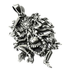 【PETER STONE】チベット密教 閻魔大王 ヤマラージャ スターリングシルバー ペンダントトップ【送料無料♪】
