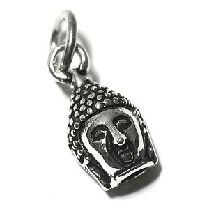 チベット密教 ブッダ(釈迦) スターリングシルバー ペンダント ミニ 純銀 ペントップ【メール便対応可】