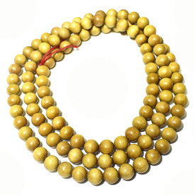 インド マイソール産 白檀（サンダルウッド）ビーズ 8mm 108粒 素材販売｜ビャクダン sandal wood india beads