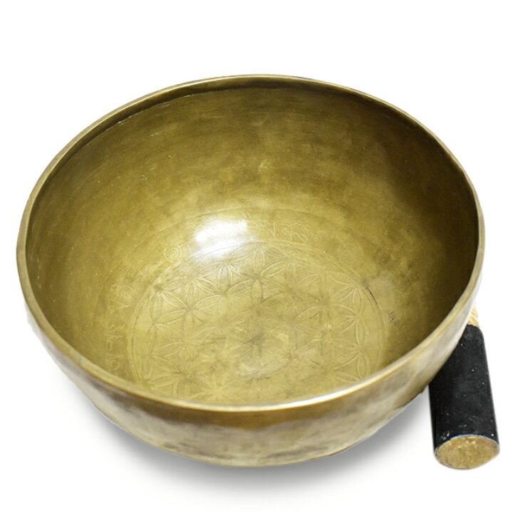 最高級7メタル 極上美音プロ使用】金 シンギングボウル 14.5cm 680g 7 
