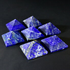 高品質ラピスラズリ ピラミッド置物 直径28mm アフガニスタン産 瑠璃石 原石【メール便対応可】