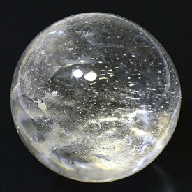 【一点物】ガネッシュヒマール産 ヒマラヤ水晶 彫刻 カービング ボール（玉） 虹あり（レインボーあり） 156g￢【送料無料】
