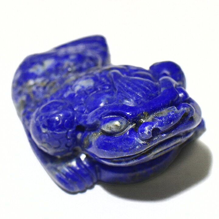 楽天市場】【一点物】風水蛙（三脚蟾蜍） ラピスラズリ 彫刻 金運 