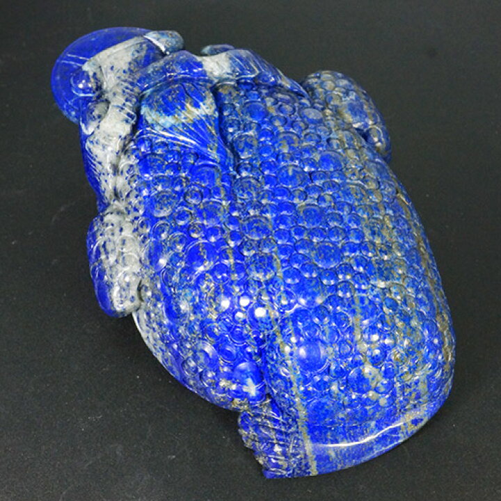 楽天市場】【一点物】風水蛙（三脚蟾蜍） ラピスラズリ 彫刻 966g 