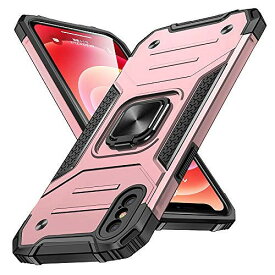 iphone xs max ケース リング 耐衝撃 衝撃吸収 米軍MIL規格取得 レンズ保護 TPU+PC リングつき 指紋防止 車載ホルダー対応 スタンド機能 防塵 薄型 軽量 落下防止 擦り傷防止 アイフォン XS ピンク