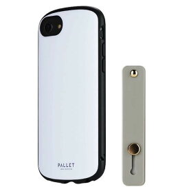 LEPLUS NEXT iPhone SE 第3世代 / SE 第2世代 / 8 超軽量・極薄・耐衝撃 ハイブリッドケース PALLET AIR スマホベルト付属 ルプラス (マットスノーホワイト)