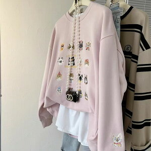 レディース・長袖・トレーナー・ゆったり