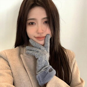 秋冬新作★♪暖かい★♪ニット手袋★♪スマホ対応★