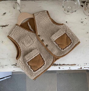 秋冬新作 赤ちゃん 韓国版 幼児 両面 ベスト 外出 裏起毛 上着 男女兼用 トップス 子供服