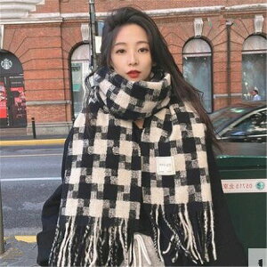 カラバリ豊富 大人気 レトロ チェック柄 スカーフ 女性 冬 韓国 オシャレ ショール 保温 よだれかけ
