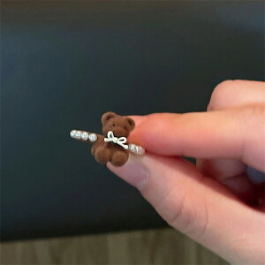 かわいすぎると話題 sweet系 かわいい パールリング 指輪 蝶ネクタイ 人差し指リング