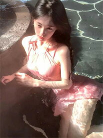 優しい着心地 ギャザリング スリム 温泉 sweet系 デザインセンス トレンド 洗練された 水着 可愛い
