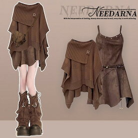 新作 レディースファション 秋冬ワンピース セットアップ