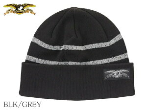 ANTIHERO STOCK EAGLE STRIPE CUFF BEANI 22657