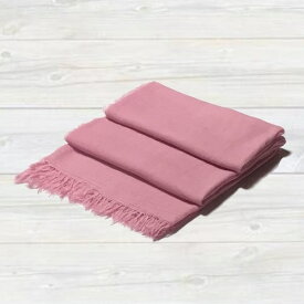 草木染ストール（撫子色）(Stole with plant dyeing (Pink color))