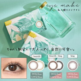 アイメイクワンマンス カラコン 1ヶ月 1箱2枚 度あり 度なし DIA14.0mm カラーコンタクト eyemake 1month ナチュラル系 色素薄い系 安い コスパ 送料無料