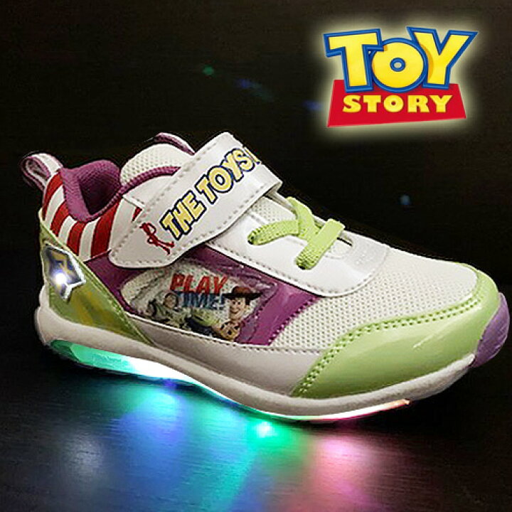 楽天市場 光る靴 Disney ディズニー Toy Story トイストーリー フラッシュ スニーカー 7560 運動靴 小学生 男の子 子ども 光る靴 こども キッズシューズ 靴 子供靴 キャラクター靴 シューズ 男児 光る 安全 点滅 ウッディー バズ グッズ 靴 16cm 17cm 18cm Pirates