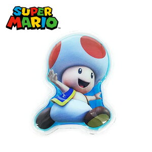 SA【SUPER MARIO スーパーマリオ ダイカット 保冷剤 キノピオ柄】子ども キャラクター グッズ お弁当 弁当グッズ 弁当 お弁当 保冷 ひんやり アイス 冷却 ソフト タイプ