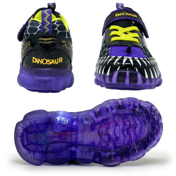楽天市場】光る靴【DINOSAUR 3 キッズ スニーカー ラプトル 