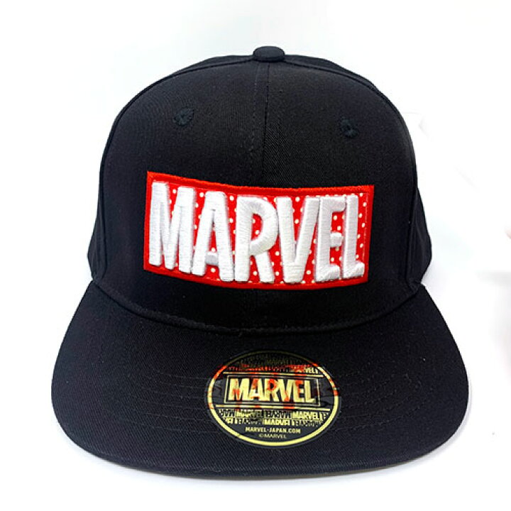 楽天市場】TM【MARVEL ドット ロゴ キャップ ブラック 58cm】マーベル 