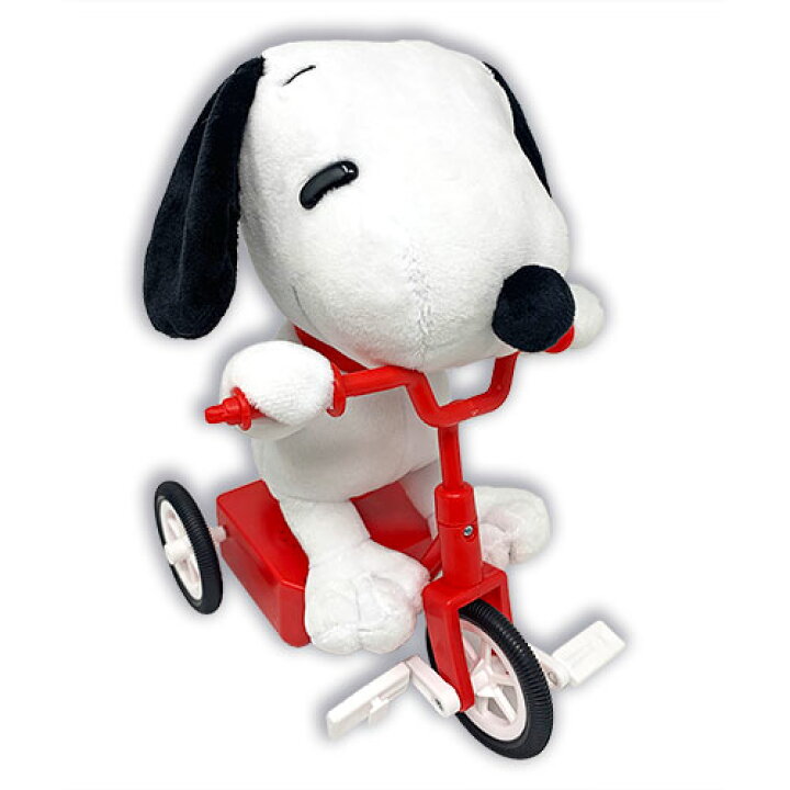 楽天市場】【スヌーピー 三輪車 ギミック ぬいぐるみ 25cm】グッズ 