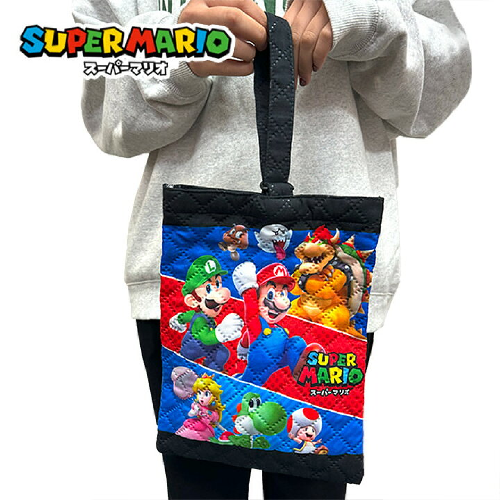 楽天市場】SA【SUPER MARIO キルト シューズバッグ】スーパーマリオ  