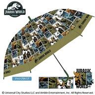 SZ【JURASSIC　WORLD　ビニール　ジャンプ　傘　58cm　024】ワンタッチ　大人　子ども　雨具　雨傘　傘　…