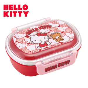 SK【Hello Kitty 小判型 ランチボックス フェイス総柄 日本製 】弁当箱  お弁当 弁当 おべんとう ランチ グッズ タイト キャラクター 女の子 女児 幼児 食洗機対応 弁当