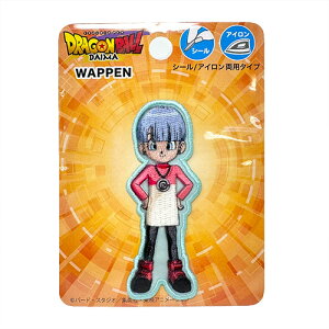 INA【ドラゴンボール DAIMA ブルマ ミニ ワッペン DBS033】キャラクター ワッペン アップリケ シール 接着 アイロン デコシール パッチワーク パッチ リメイク 刺繍 アニ
