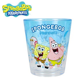 TF【スポンジ・ボブ　クリア　ドット　アクリル　タンブラー　300ml】コップ　カップ　ジュースコップ　子供　食器　ハミガキ　歯みがき　お弁当　弁当　グッズ　ランチ　スポンジボブ　パトリック　ゲイリー　透明　spongebob
