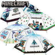 JP【★Minecraft　ビニール　傘　55cm】グラスファイバー　雨具　雨傘　傘　かさ　カサ　キャラクター　…