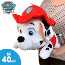 特価【パウ・パトロール　超BIG　ぬいぐるみ　マーシャル　40cm】チェイス　マーシャル　パウパト　パウパトロール　グッズ　キャラクター　マスコット　大きい　寝そべり　抱っこ　犬　プレゼント　雑貨　インテリア　かわいい　PAW PATROL