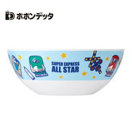 ポポンデッタ【新幹線 ＆ 標識　メラミン　食器　どんぶり　水色】ラーメン　器　どんぶり　丼ぶり　ドン…