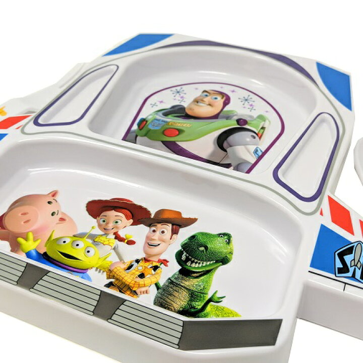 楽天市場 3点セット Disney トイストーリー 宇宙船型 ダイカット ランチプレート ディズニー 子ども キャラクター ランチ プレート グッズ お子様ランチ 男児 お皿 皿 子供用食器 子供用皿 プラスチック 幼児 ごはん ランチ皿 バズ ウッディ Toy Story 4 Pirates
