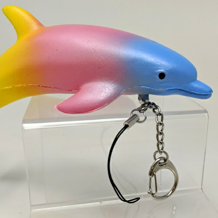 楽天市場 ぷにぷに レインボー ドルフィン スクイーズ イルカ 海洋 生き物 かわいい ユメカワ 魚 水族館 キーホルダー おみやげ プレゼント 玩具 フィギュア おもしろグッズ 海獣 プニプニ 動物 いるか カラフル インスタ映え 人形 Pirates Shop 楽天市場店