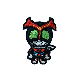 PO【ISHIMORI　仮面ライダー　ストロンガ―　刺繍ワッペン　IM300-IM19】グッズ　こども　キャラクター　子ども　男の子　小学生　ワッペン　アップリケ　接着　手さげ袋　シール　アイロン　デコシール　刺繍　かばん　男児　リメイク　学校　懐かしい　ライダーグッズ