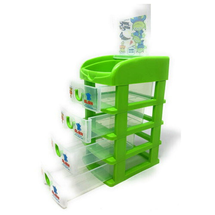 2段チェスト 卓上収納 トイストーリー ハートフル エイリアン ディズニー ティーズファクトリー アクセアリー収納 女の子 楽天