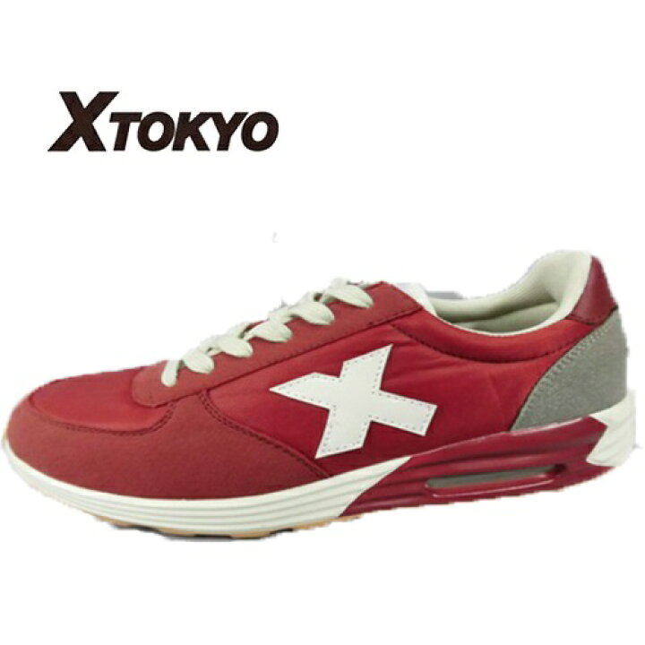 楽天市場 X Tokyo メンズ スニーカー レッド 2300 05 シューズ スニーカー ランニング カジュアル 軽い おしゃれ メッシュ ムレない スポーツ カジュアルシューズ ユニセックス 紳士 女性 メンズ レディース 安価 安い ウォーキング 靴 Pirates Shop 楽天市場店