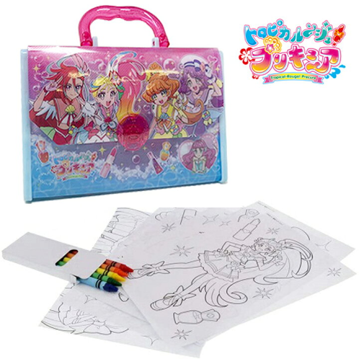 楽天市場 Em トロピカル ジュ プリキュア おえかき バッグ セット かばん おもちゃ 知育玩具 制作 ゲーム サンスター 幼児 玩具 グッズ キャラクター キュアグレース 文具 文房具 ぬりえ お絵かき 女の子 女児 クレヨン トロピカルージュ Pirates Shop 楽天市場店