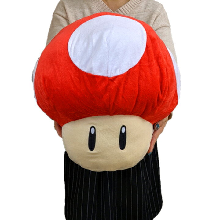 楽天市場 送料無料 スーパーマリオ 特大サイズ ぬいぐるみ スーパーキノコ 1upキノコ 42cm マリオ キノコ ぬいぐるみ マスコット 大きい でっかい 特大 任天堂 Switch スイッチ ゲーム キャラクター プレゼント ビッグ Pirates Shop 楽天市場店