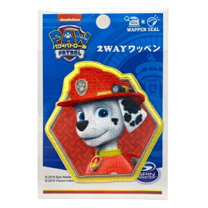 MN【パウ・パトロール ワッペン 大 マーシャル TO1Y1140】子ども こども 子供 刺繍ワッペン 刺繍 アップリケ シールワッペン シール デコシール かばん リメイク スモック
