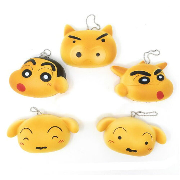 楽天市場 5個セット クレヨンしんちゃん ふわふわ ミニパン スクイーズ リアルフード リアル 食品 キャラクター ギフト スィーツ マスコット キーホルダー ストラップ 携帯 景品 チェーン 菓子パン 食品サンプル サンプル Pirates Shop 楽天市場店