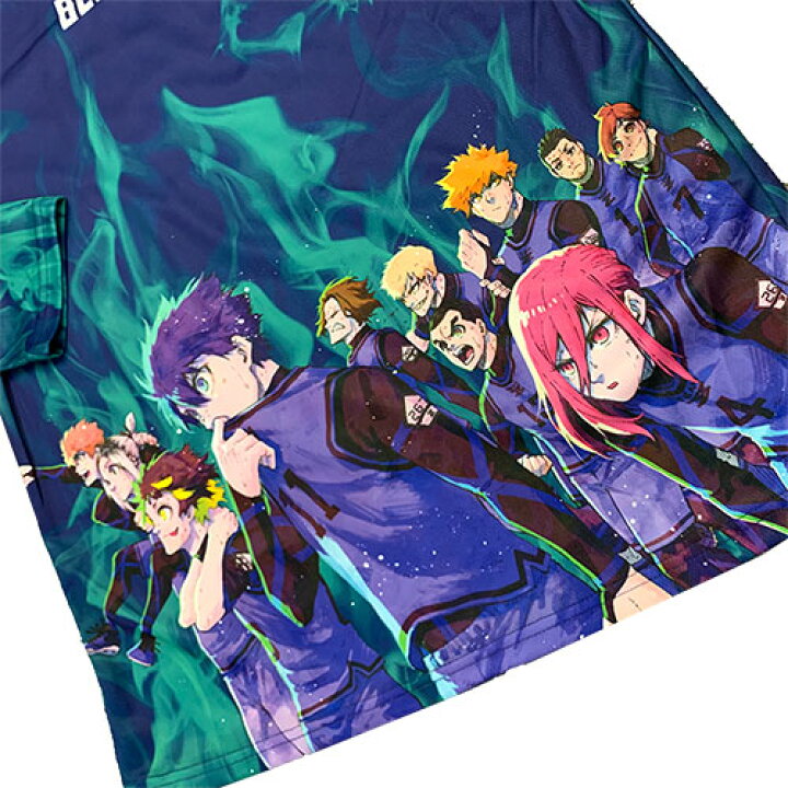 楽天市場 送料無料 Blue Lock メッシュ 長袖 ｔシャツ ブルー フリーサイズ キャラクター グッズ 大人 おとな 紳士 パジャマ シャツ ロンt ロング ブルーロック 潔 世一 いさぎ よいち 吉良 涼介 青い監獄 マンガ 五十嵐 栗夢 サッカー スポーツ 漫画 Pirates Shop