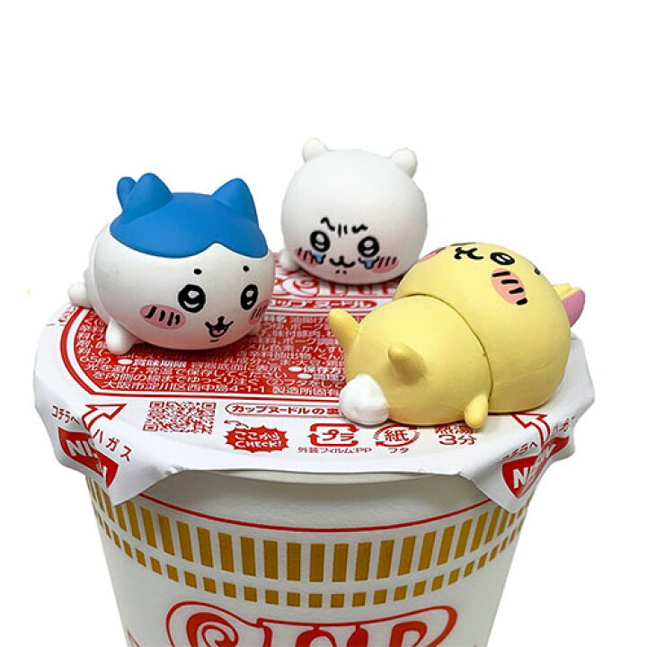 楽天市場 3種セット ちいかわ ハチワレ うさぎ ぬーどるストッパー フィギュア ぷち フィギュア インテリア 置物 キャラクター ナガノ かわいい なんか小さくてかわいいやつ Twitter Line スタンプ ゆるかわ 癒やし ねこ カップ ヌードル 蓋 ミニ 手乗り Pirates