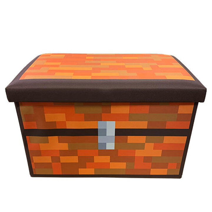楽天市場 座れる ドット 柄 ふた付 収納 Box 耐荷重 70kg ボックス おもちゃ箱 おかたずけ グッズ インテリア かたずけ ラック 本 おもちゃ マイン 蓋付 宝箱 ツール チェスト オリコン コンテナ クラフト マイクラ まいぜん ゲーム 武器 ドットツール Pirates Shop