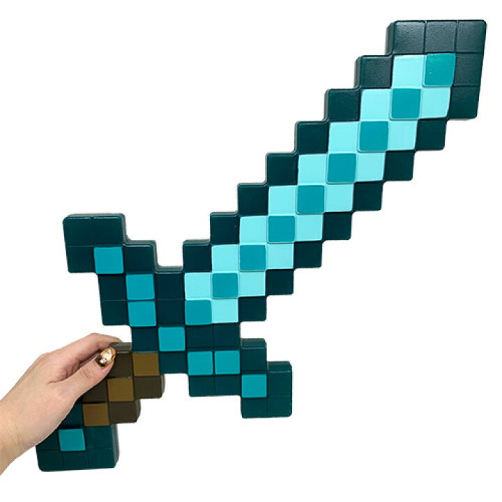 楽天市場 マインクラフト 剣 50cm 鉄 ダイヤモンド ネザライト エンチャント 大きい 子ども グッズ おもちゃ マイクラ コスチューム まいぜん ゲーム 武器 コスプレ ハロウィン Switch ドット 小学生 Minecraft クリーパー なりきり ツール Pirates Shop 楽天市場店