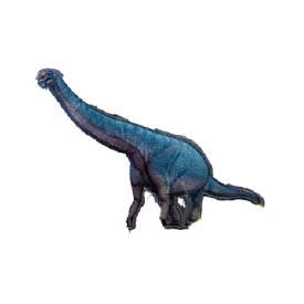 INA【恐竜　ワッペン　アルゼンチノサウルス　DSS011】子ども　キャラクター　グッズ　ダイナソー　シール　ワッペン　アップリケ　接着　アイロン　デコシール　かばん　アイロン接着　スモッグ　うわぐつ入れ　上靴入れ　動く図鑑　動く図鑑MOVE