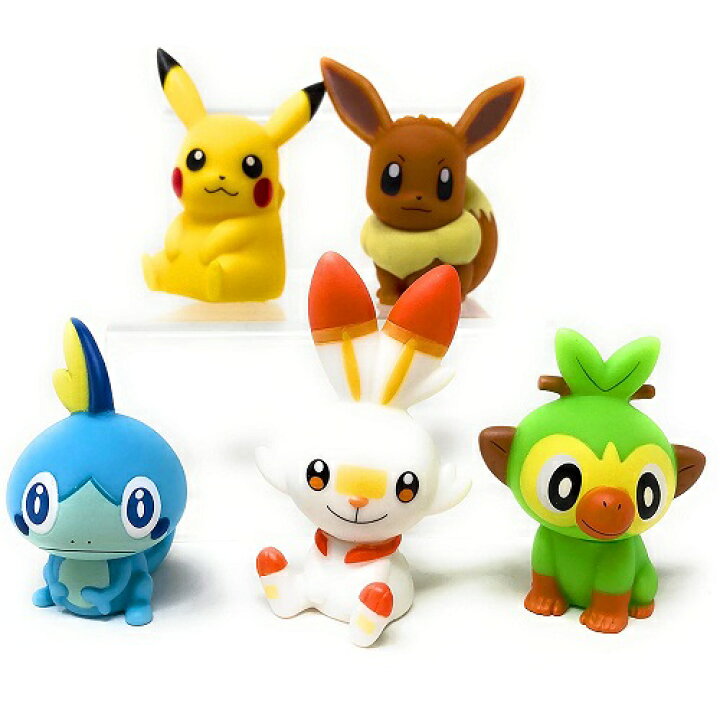 楽天市場 ポケットモンスター ミニソフビフィギュアvol 2 全５種セット ソフビ グッズ キャラクター プレゼント ポケモン ソード シールド ゲーム 任天堂 ピカチュウ イーブイ メッソン ヒバニー サルノリ Pirates Shop 楽天市場店