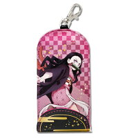 MY【鬼滅の刃リール付キーケース禰豆子しのぶ】グッズリール式文具ひも付かぎ鍵カギ紛失防止ケース携帯キャラクターランドセル盗難防止キーホルダー伸びるキーリール鬼滅文具文房具かまどねずこきめつ入学準備竈門